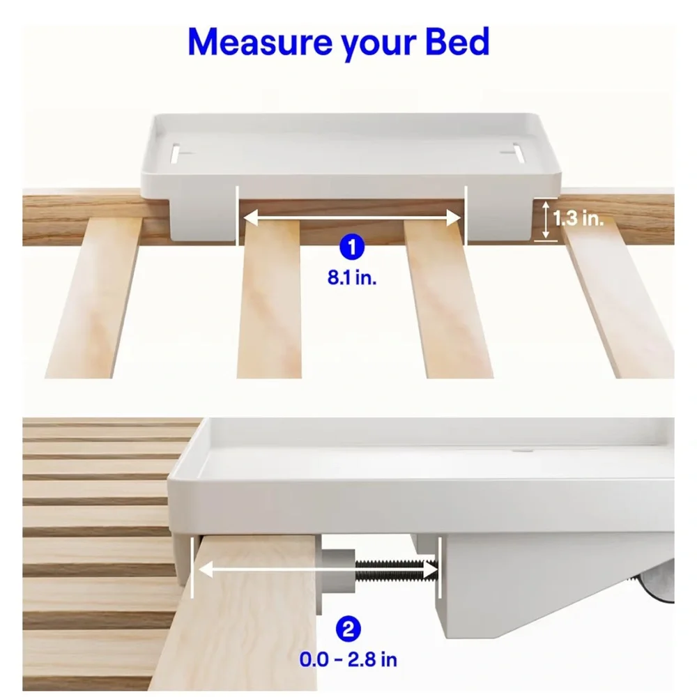 BedShelfie Bedside Shelf for Dorm Room Bunk Bed & Top Bunk